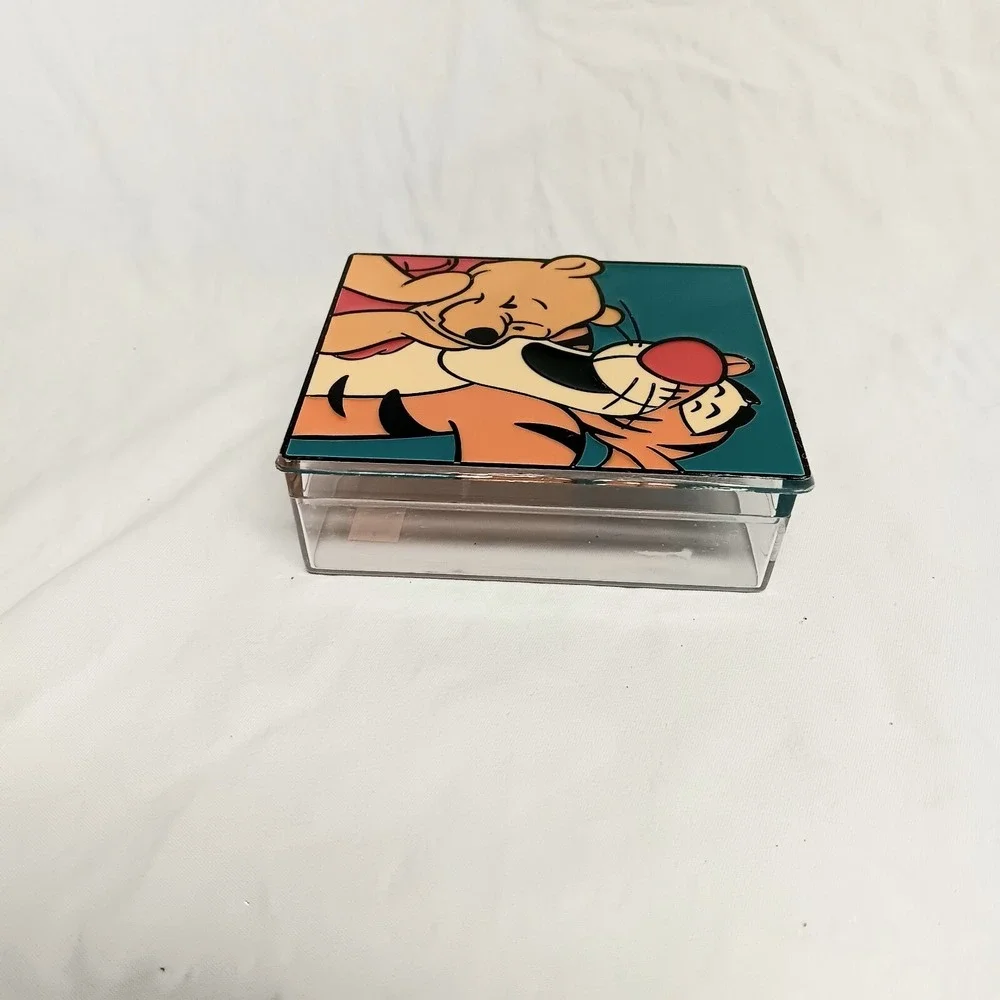 Vintage Disney Winnie The Pooh & Tigger Trinket Box Jewelry Keepsake Collectible